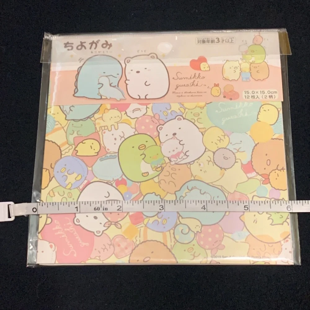San-X Sumi Sumi Sumikkogurashi Kawaii Origami Paper Pack 12 Sheets from Japan